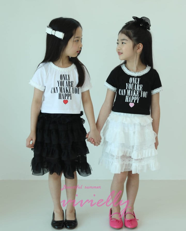 Vivielly - Korean Children Fashion - #minifashionista - Lace Tee - 2