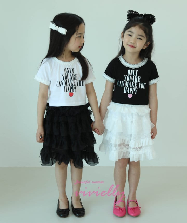 Vivielly - Korean Children Fashion - #stylishchildhood - Lace Tee - 6