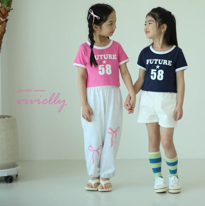 Vivielly - Korean Children Fashion - #stylishchildhood - Ribbon Jogger Pants - 11