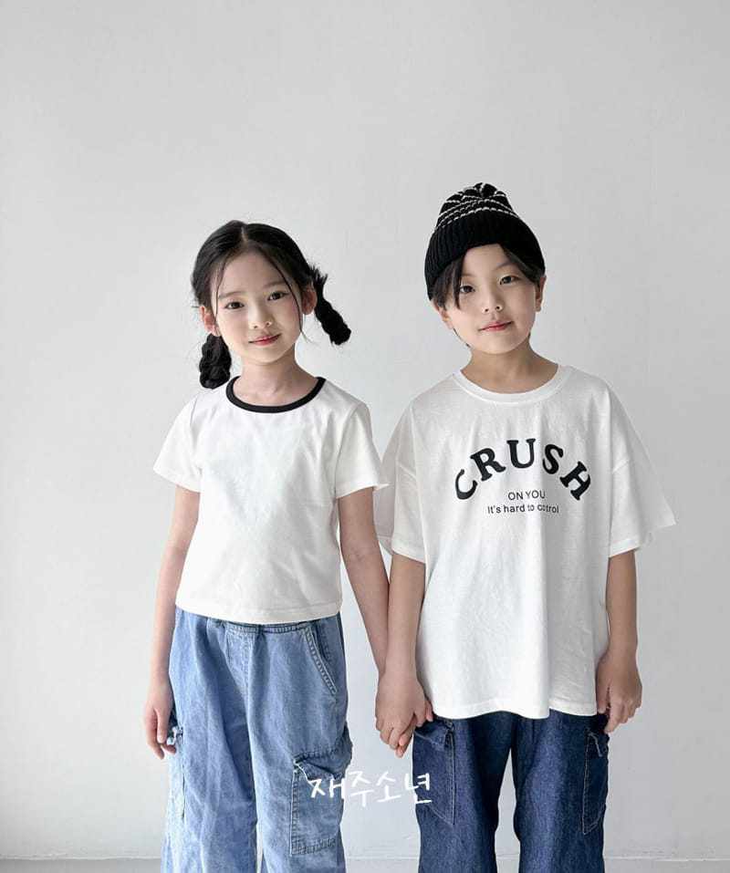 Witty Boy - Korean Children Fashion - #kidsstore - Bucket Crop Tee - 6