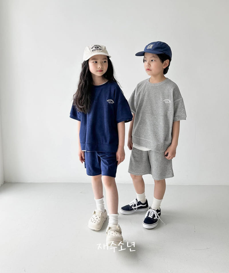 Witty Boy - Korean Children Fashion - #littlefashionista - Shark Terry Tee - 10