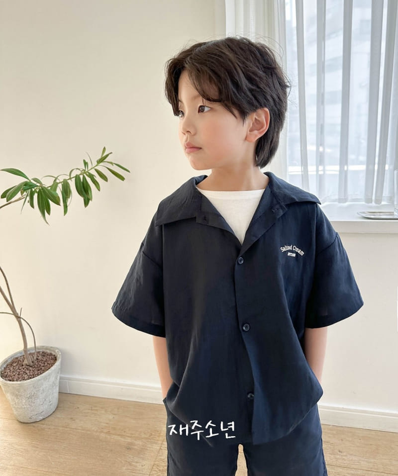 Witty Boy - Korean Children Fashion - #minifashionista - Sand L Shirt - 9