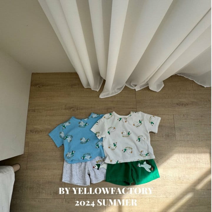 Yellow Factory - Korean Children Fashion - #childofig - Duck Top Bottom Set