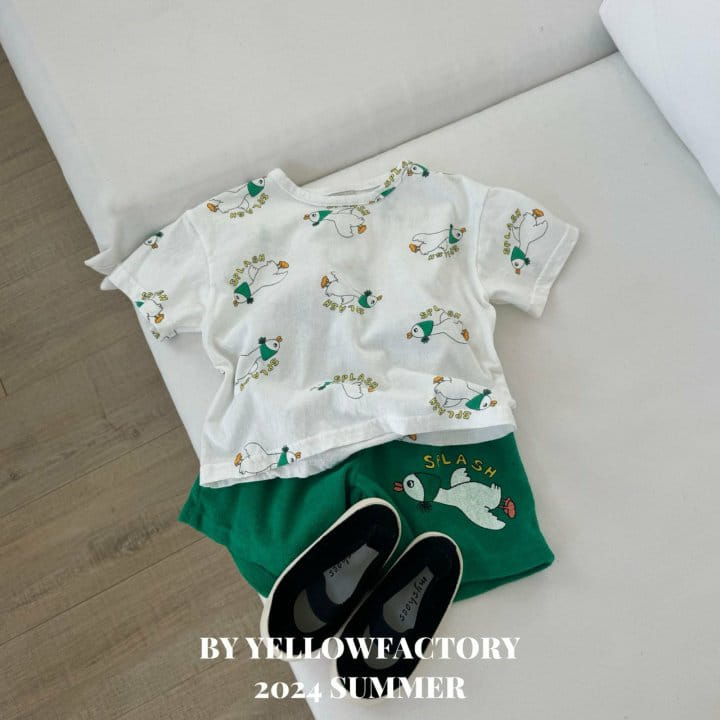 Yellow Factory - Korean Children Fashion - #childofig - Duck Top Bottom Set - 2