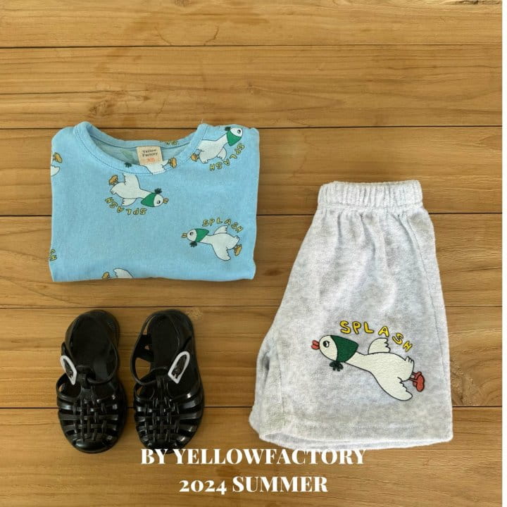 Yellow Factory - Korean Children Fashion - #littlefashionista - Duck Top Bottom Set - 11