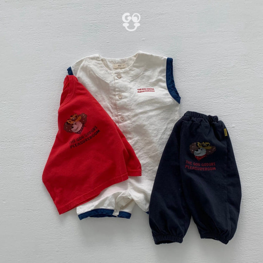 go;u - Korean Baby Fashion - #babyootd - Square Body Suit - 3