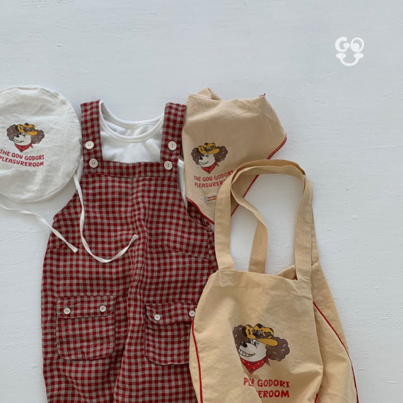 go;u - Korean Children Fashion - #childrensboutique - Check Check Dungarees - 5