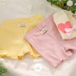 Yellow pink C Short Leggings