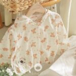 Cute Bear Washing Baby Soft C Windbreaker