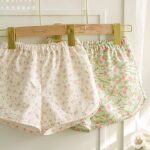 Small Flower Green Leaf Cute C Pants