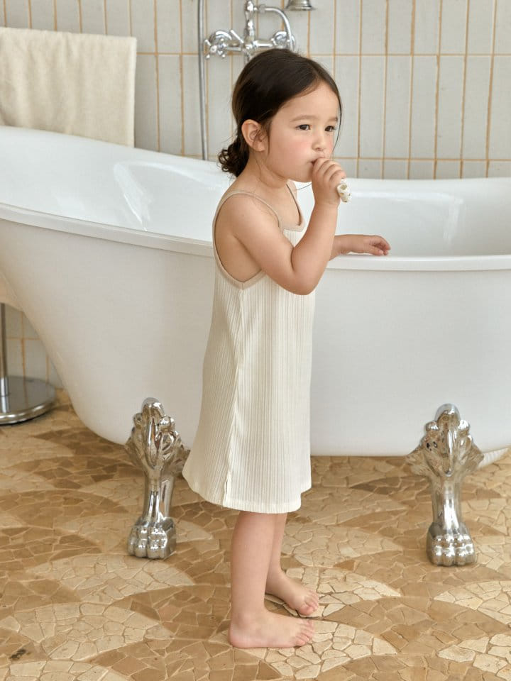 A-Market - Korean Children Fashion - #Kfashion4kids - Sour Piping One-Piece - 8