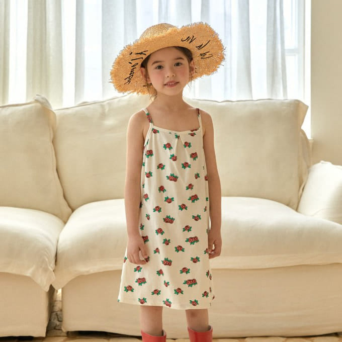 A-Market - Korean Children Fashion - #designkidswear - Rose Flower One-Piece