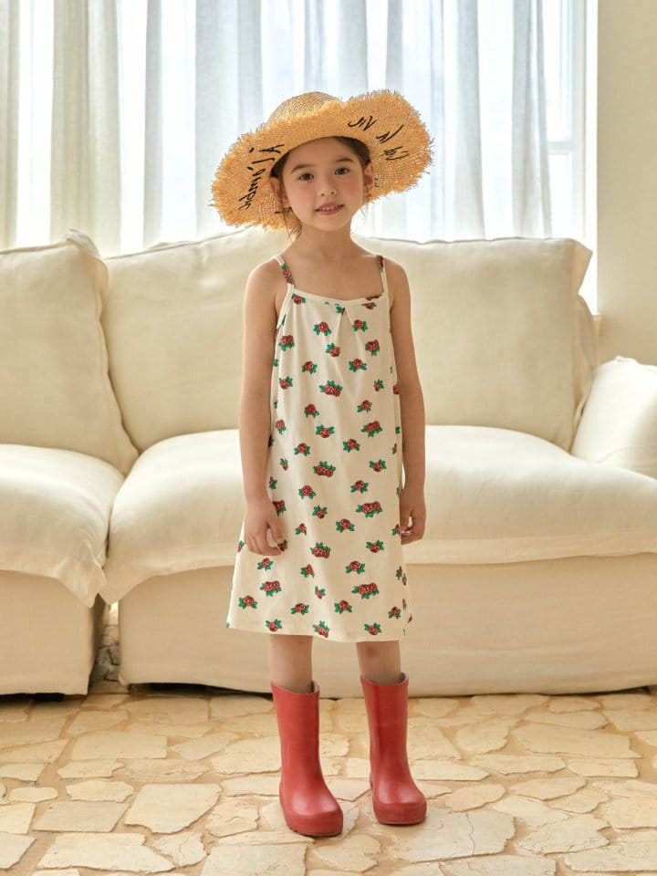 A-Market - Korean Children Fashion - #kidzfashiontrend - Rose Flower One-Piece - 6