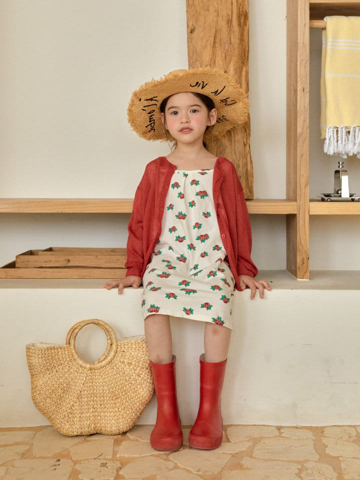 A-Market - Korean Children Fashion - #littlefashionista - Rose Flower One-Piece - 8