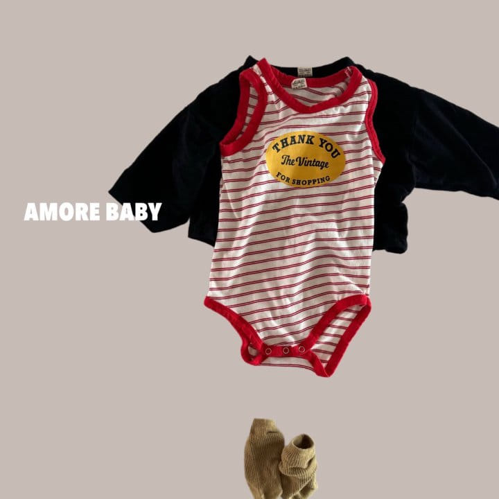 A More - Korean Baby Fashion - #babyoutfit - Thank You Body Suit - 3