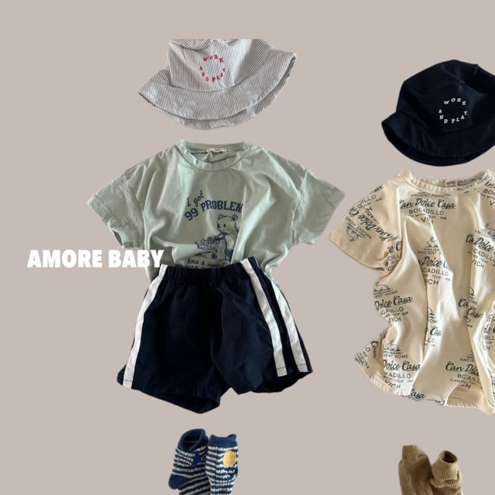 A More - Korean Baby Fashion - #babyoutfit - Shopping Bear Tee - 7