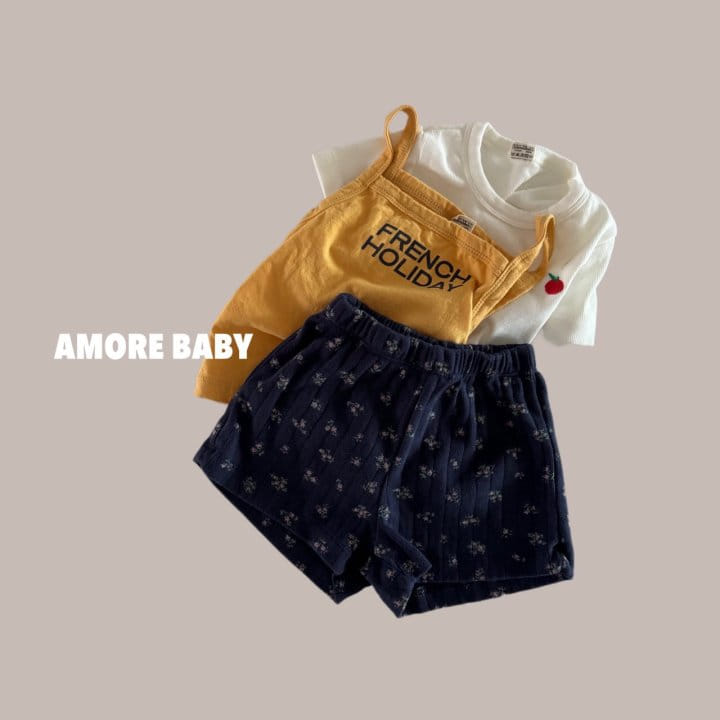 A More - Korean Baby Fashion - #onlinebabyboutique - Small Flower Pants - 3