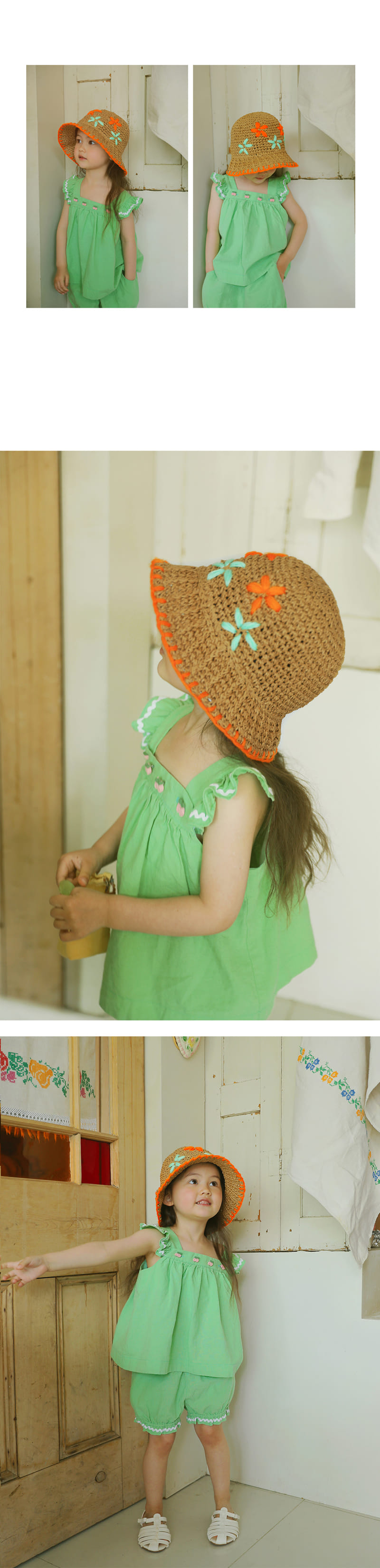 Amber - Korean Children Fashion - #childofig - Blooming Summer Hat - 4