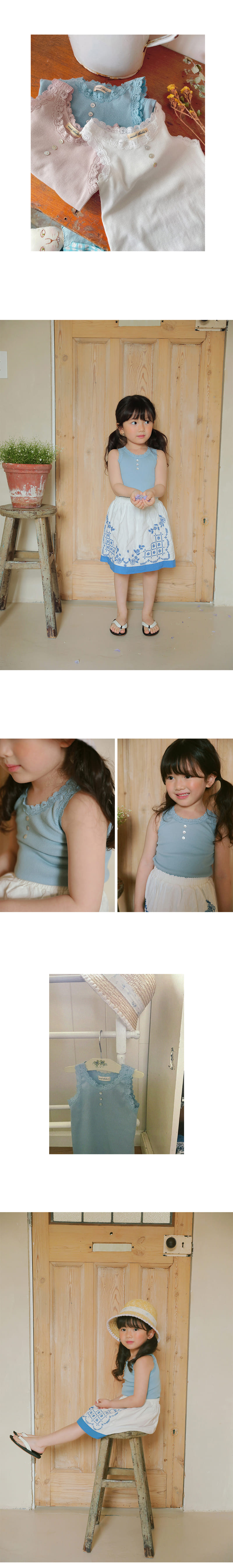 Amber - Korean Children Fashion - #kidsshorts - Arte Sleeveless Tee - 4