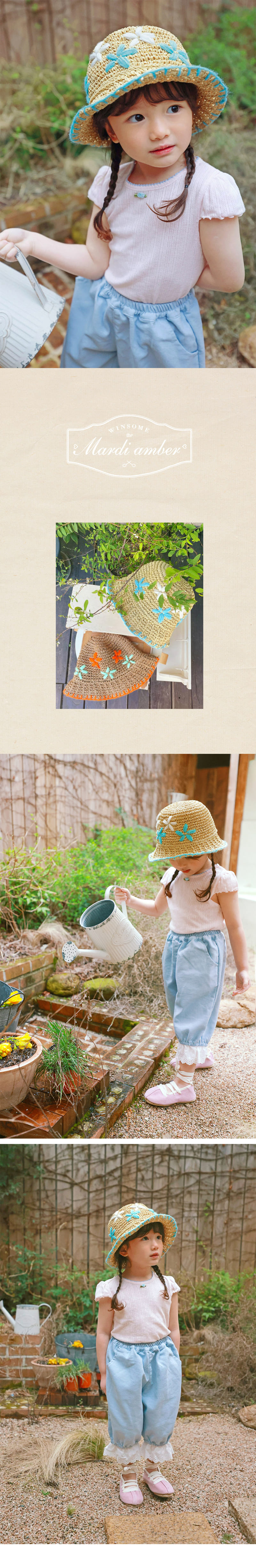 Amber - Korean Children Fashion - #stylishchildhood - Blooming Summer Hat - 2