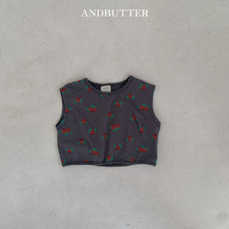 Andbutter - Korean Children Fashion - #childofig - Wild Rose Sleeveless Tee - 5