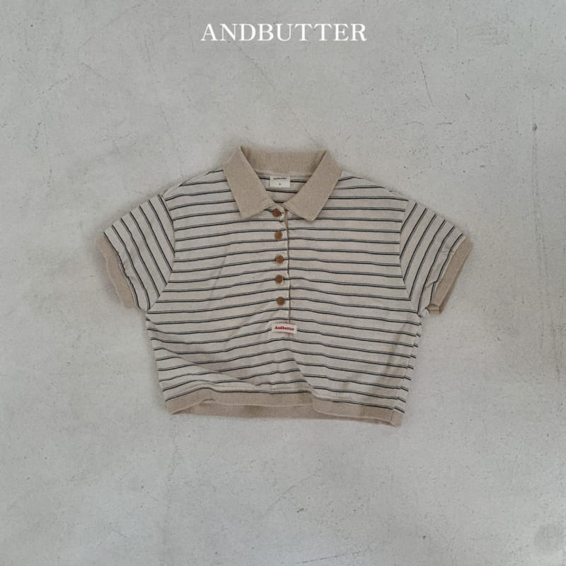 Andbutter - Korean Children Fashion - #childrensboutique - Sand ST Collar Tee - 6