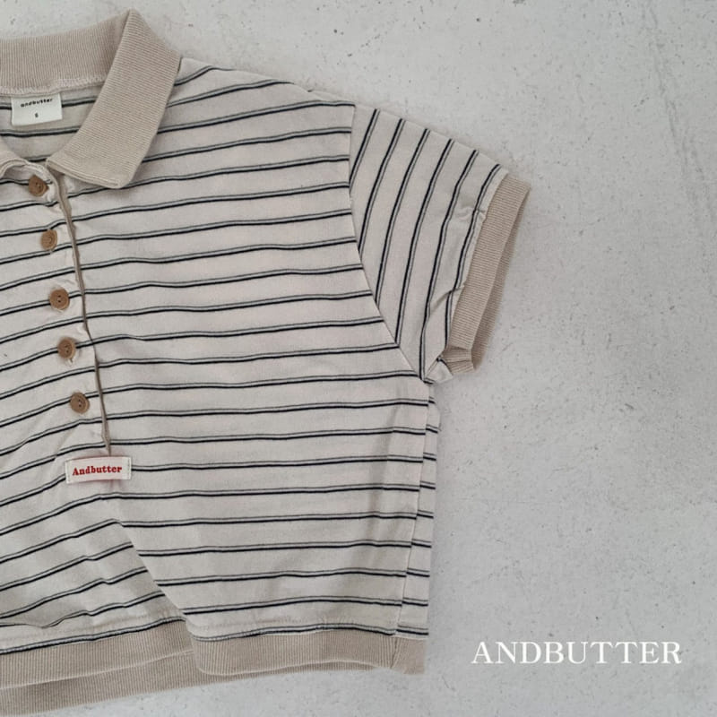 Andbutter - Korean Children Fashion - #designkidswear - Sand ST Collar Tee - 7