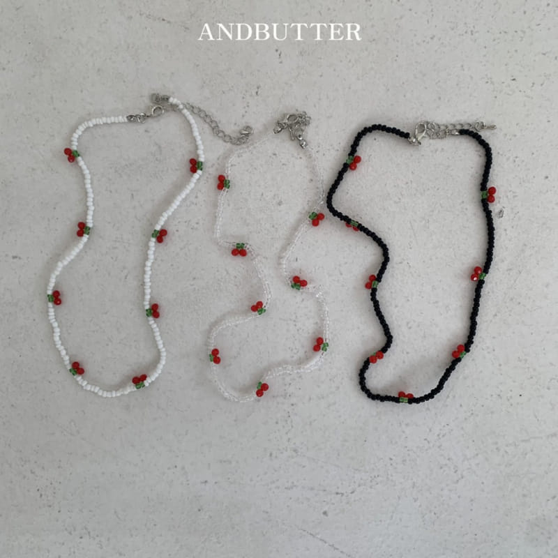 Andbutter - Korean Children Fashion - #fashionkids - Cherry Necklace - 10