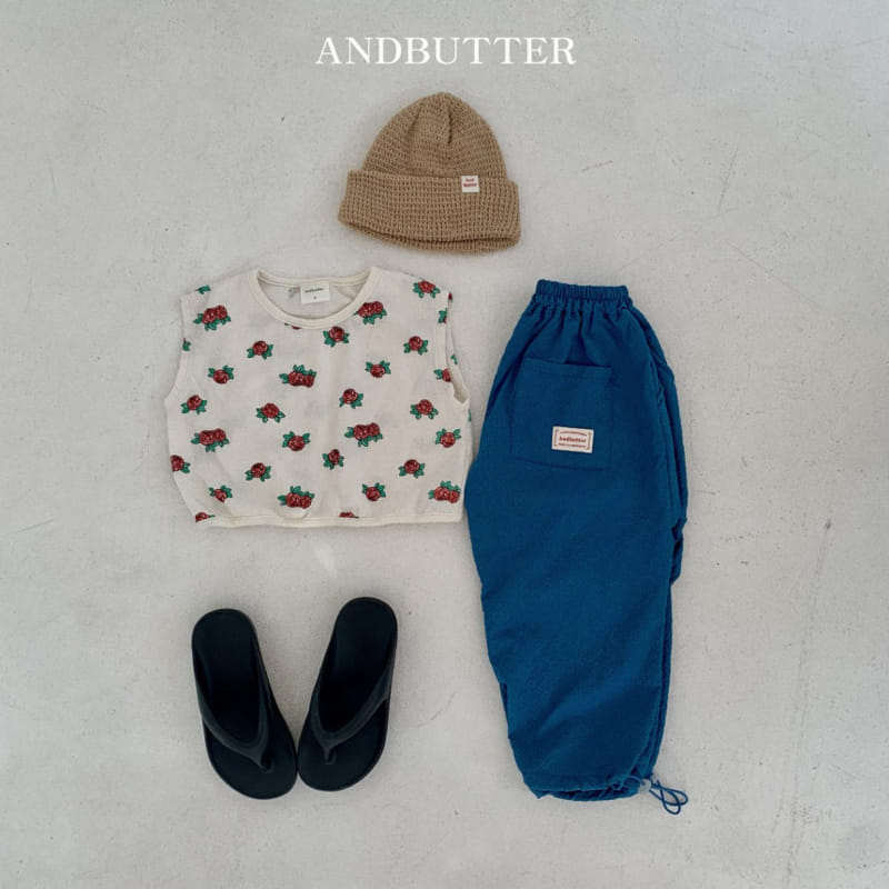 Andbutter - Korean Children Fashion - #fashionkids - Wild Rose Sleeveless Tee - 10