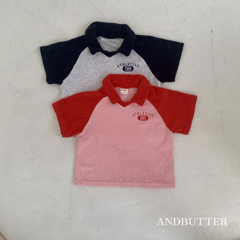 Andbutter - Korean Children Fashion - #kidsstore - Terry Collar Tee - 2