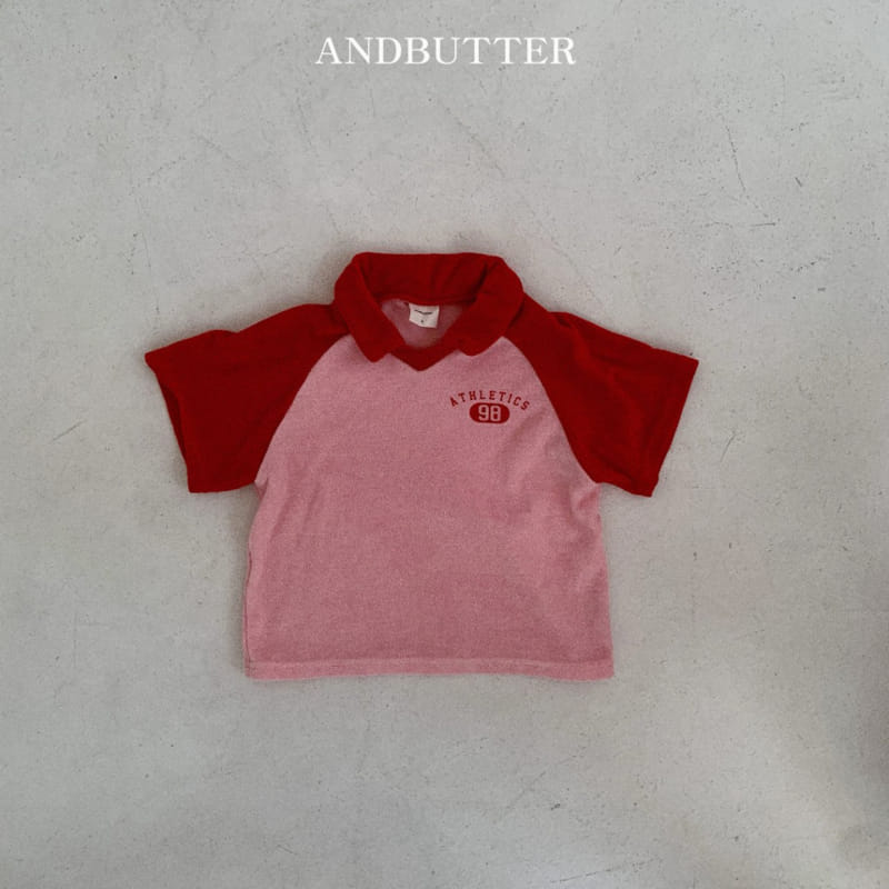 Andbutter - Korean Children Fashion - #kidzfashiontrend - Terry Collar Tee - 3