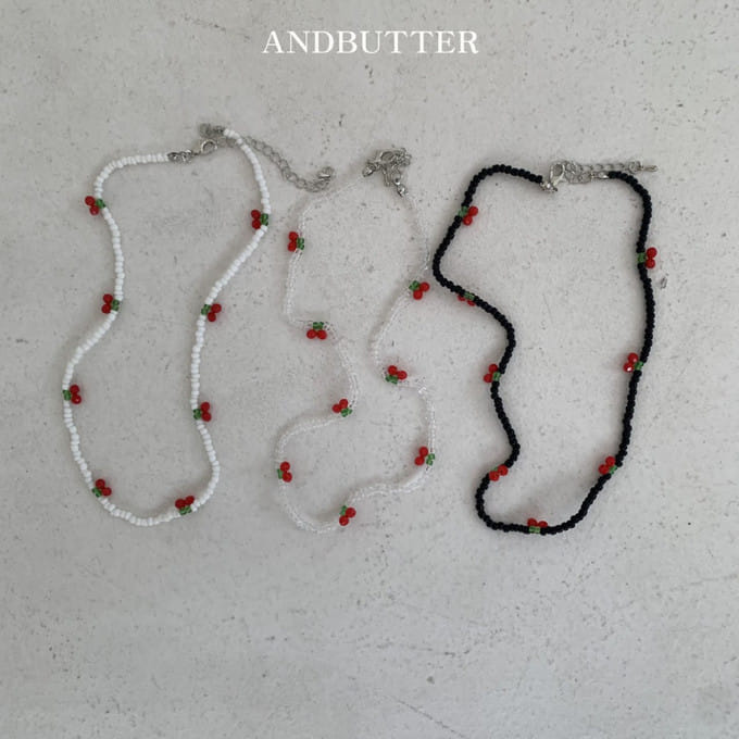 Andbutter - Korean Children Fashion - #minifashionista - Cherry Necklace