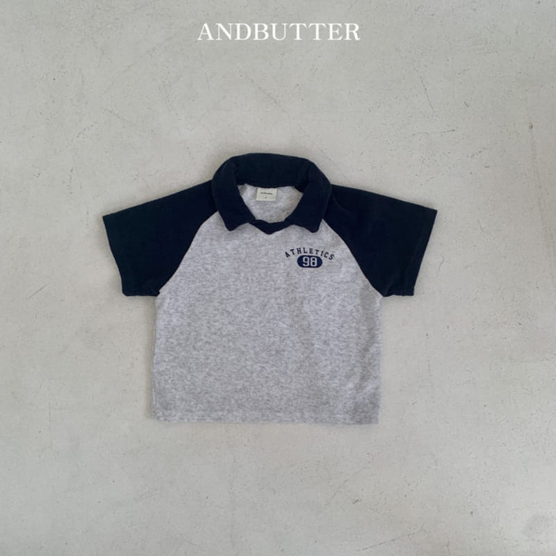 Andbutter - Korean Children Fashion - #minifashionista - Terry Collar Tee - 7