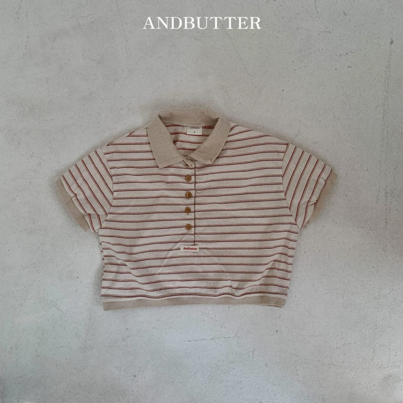 Andbutter - Korean Children Fashion - #prettylittlegirls - Sand ST Collar Tee - 3