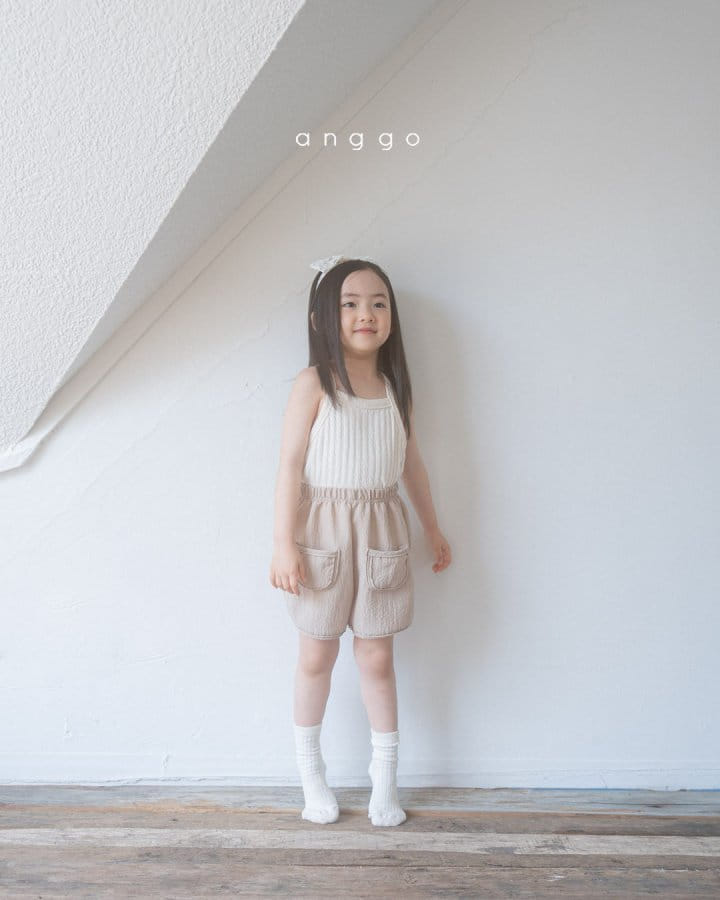 Anggo - Korean Children Fashion - #designkidswear - Pretzel Sleeveless Tee