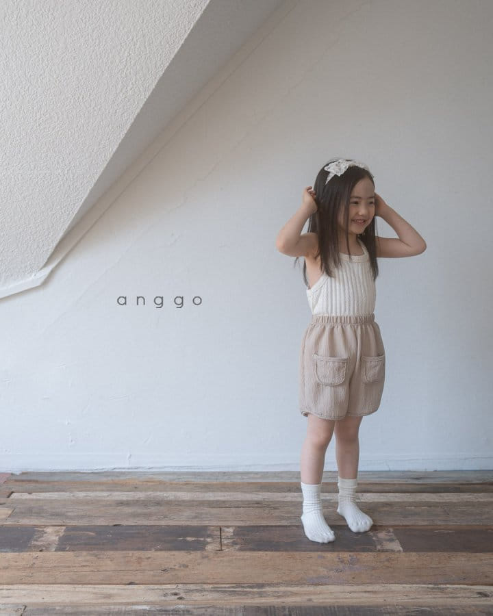 Anggo - Korean Children Fashion - #fashionkids - Pretzel Sleeveless Tee - 3