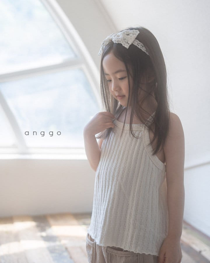 Anggo - Korean Children Fashion - #fashionkids - Pretzel Sleeveless Tee - 4