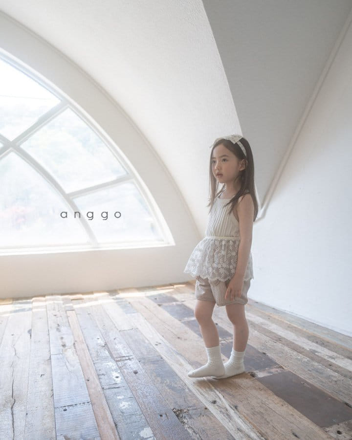 Anggo - Korean Children Fashion - #prettylittlegirls - Pretzel Sleeveless Tee - 11