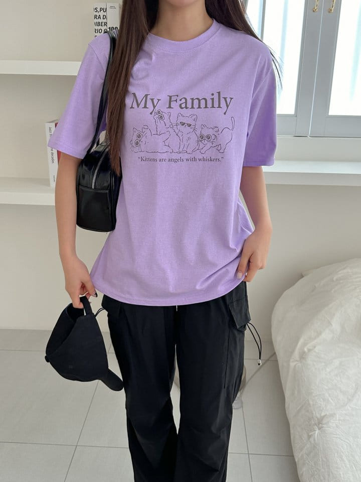 Another Plan - Korean Women Fashion - #momslook - Cat Pig Tee