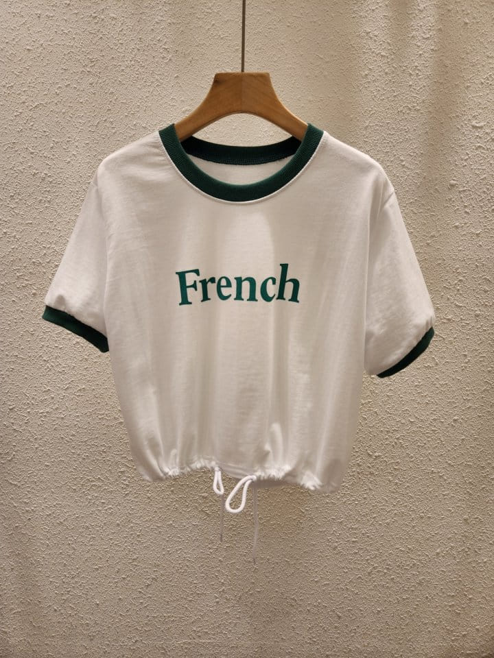 Another Plan - Korean Women Fashion - #shopsmall - French Crop Tee