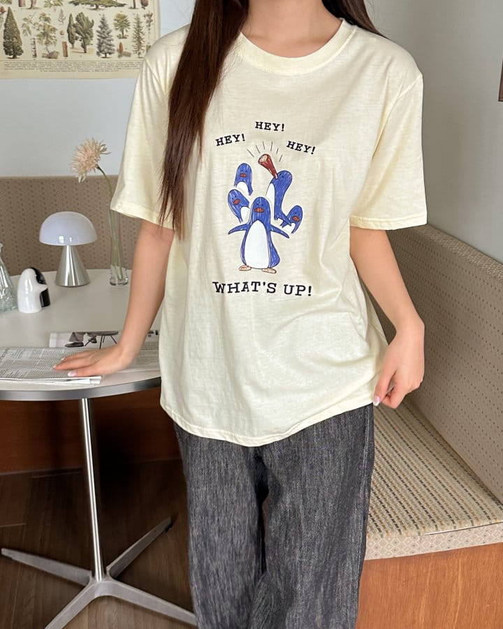 Another Plan - Korean Women Fashion - #womensfashion - Penguin Tee