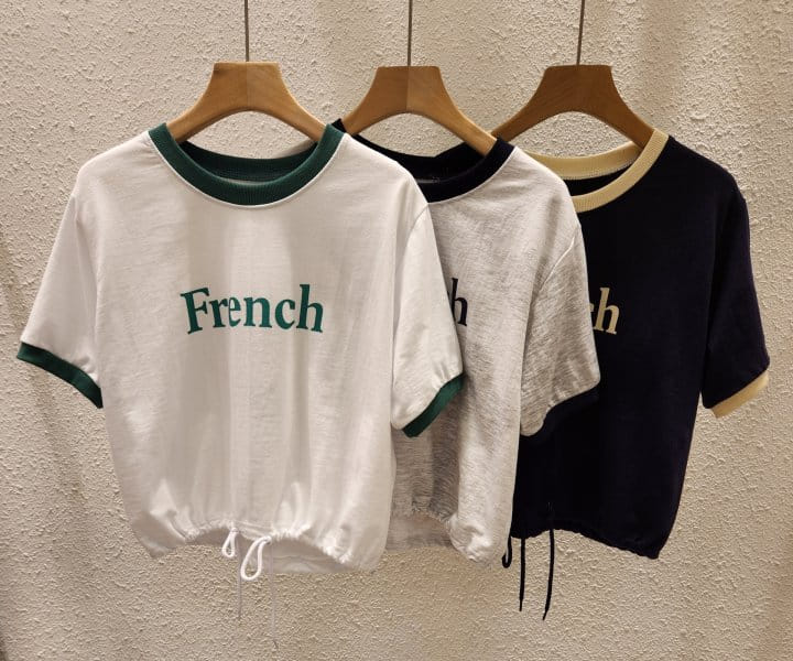 Another Plan - Korean Women Fashion - #womensfashion - French Crop Tee - 7