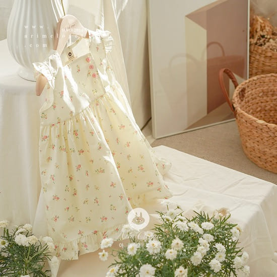 Arim Closet - Korean Children Fashion - #childrensboutique - Lovely Cute Small Flower Cotton One-Piece