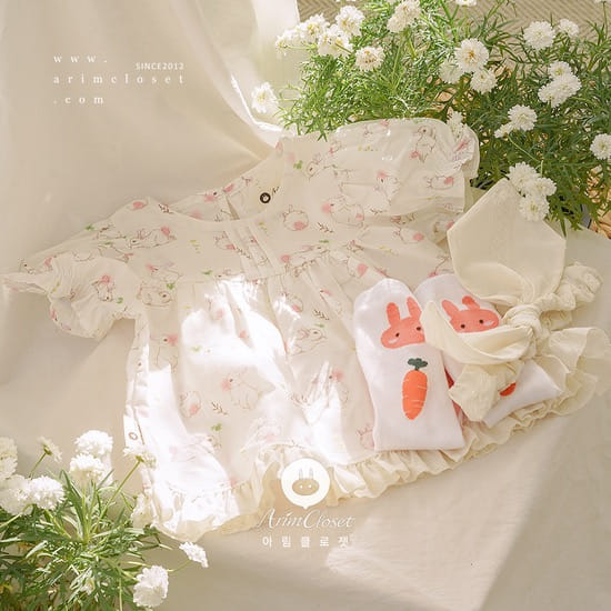 Arim Closet - Korean Children Fashion - #designkidswear - Lovely Pure Bunny C Baby Lace Point Blouse