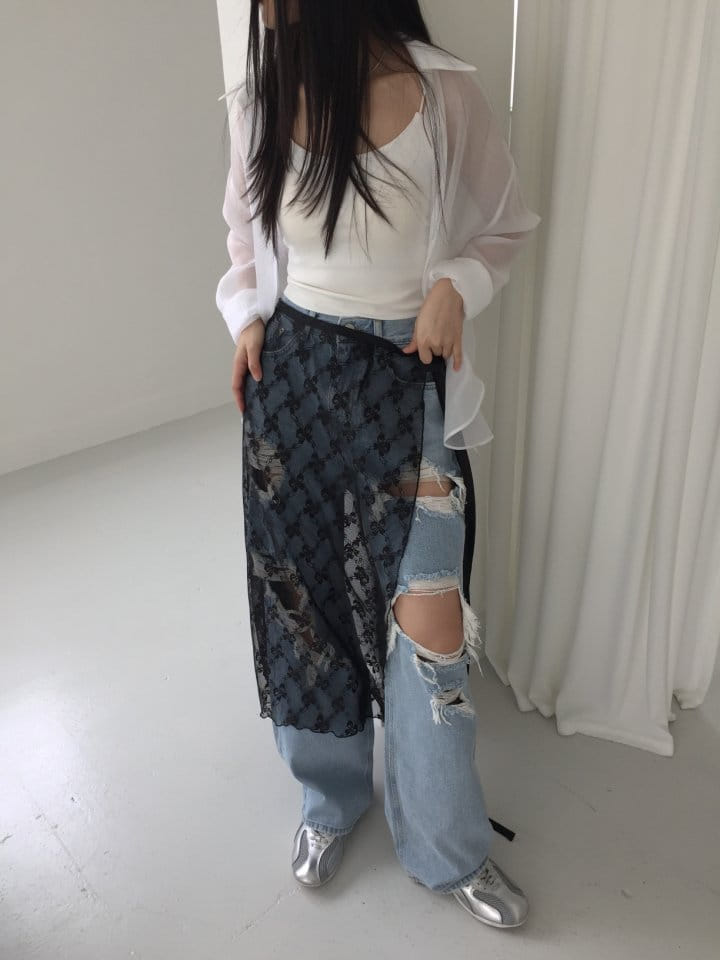 Attention plz - Korean Women Fashion - #momslook - Long Ribbon Wrap Skirt - 8