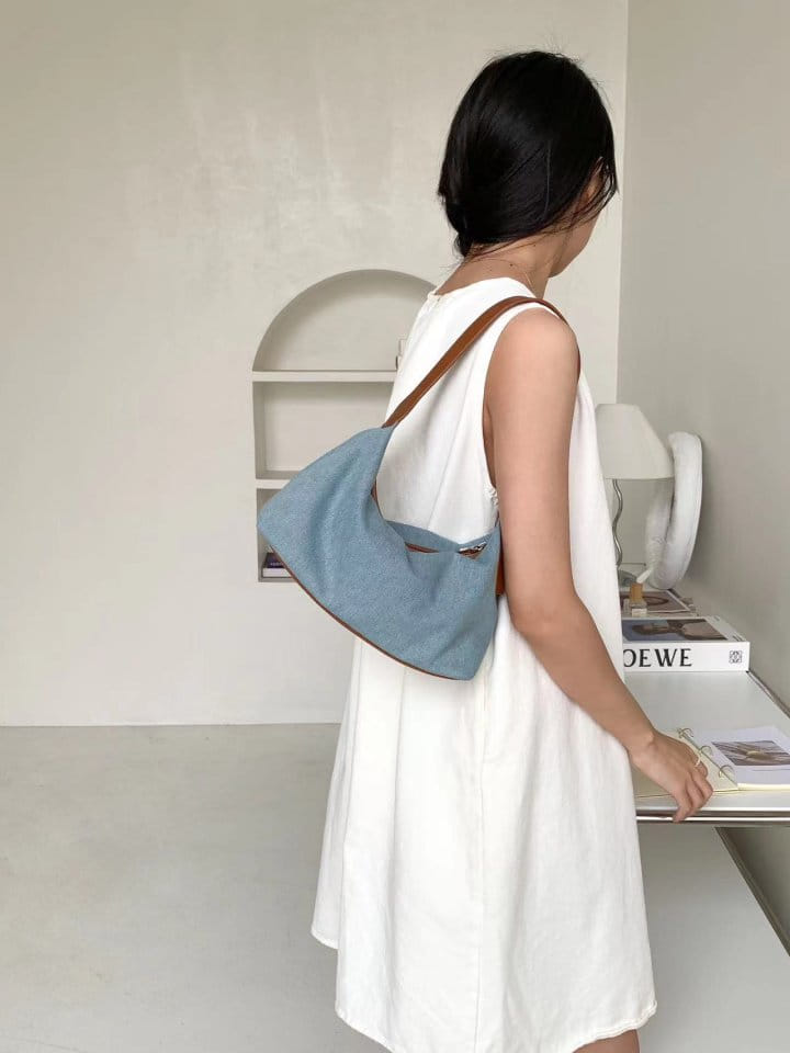 Attention plz - Korean Women Fashion - #momslook - Denim Tote Bag - 5