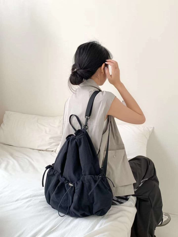 Attention plz - Korean Women Fashion - #pursuepretty - London Shirring Back Pack - 2