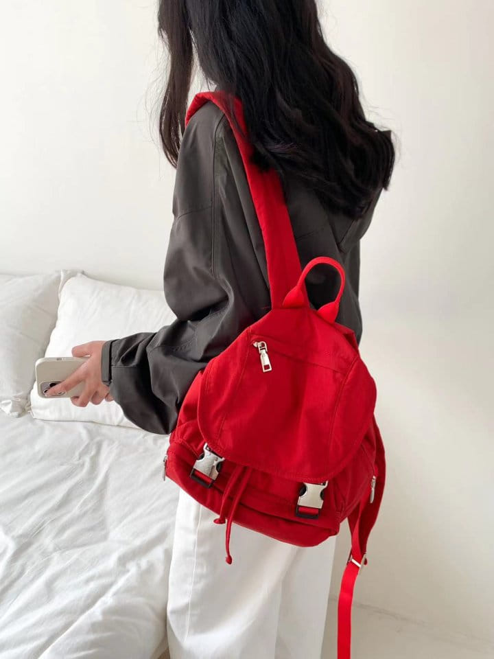 Attention plz - Korean Women Fashion - #pursuepretty - French Buckle Back Pack - 3