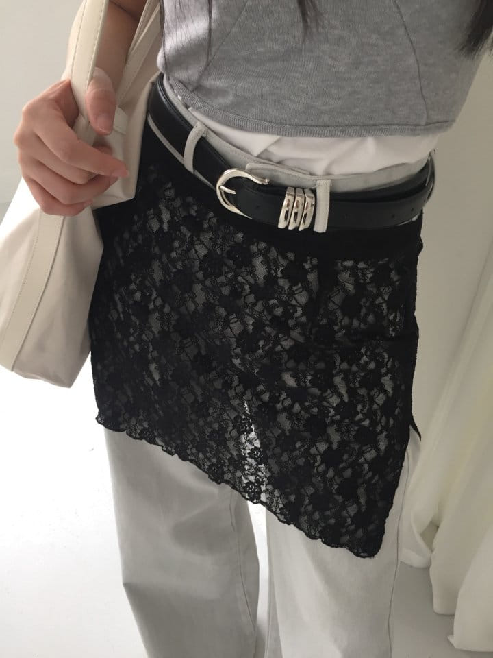 Attention plz - Korean Women Fashion - #restrostyle - Short Lace Skirt - 4