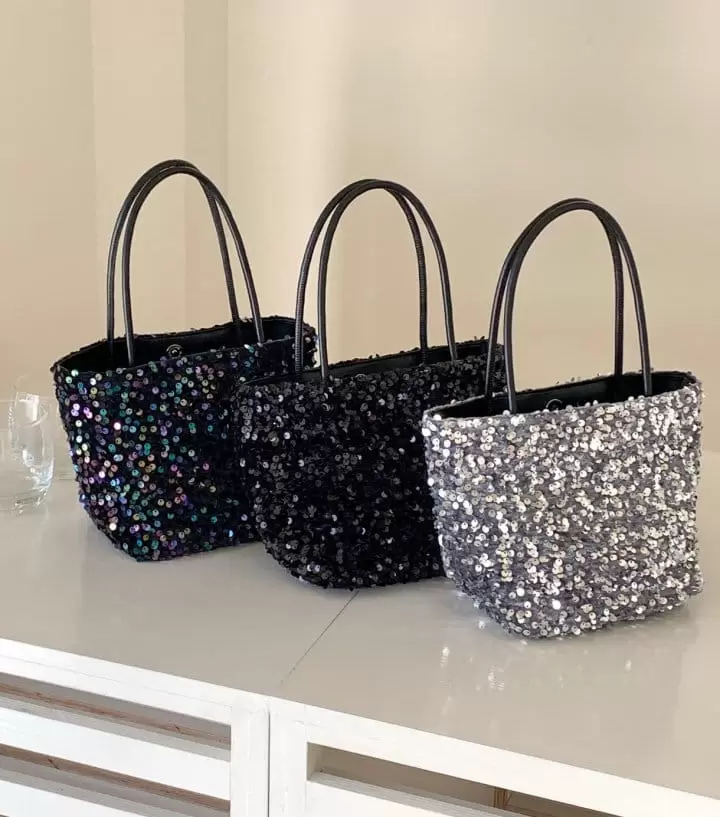 Attention plz - Korean Women Fashion - #womensfashion - Spangle Tote Bag - 10